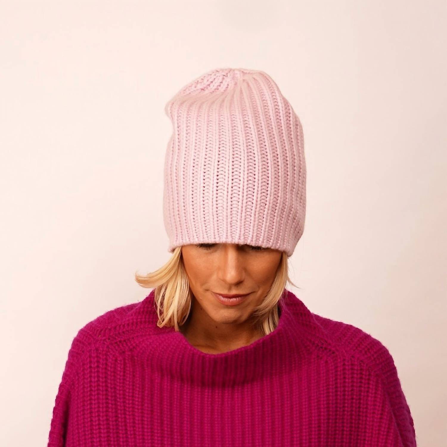 New Hurray Women's Cashmere Sailor Beanie In Blancmange